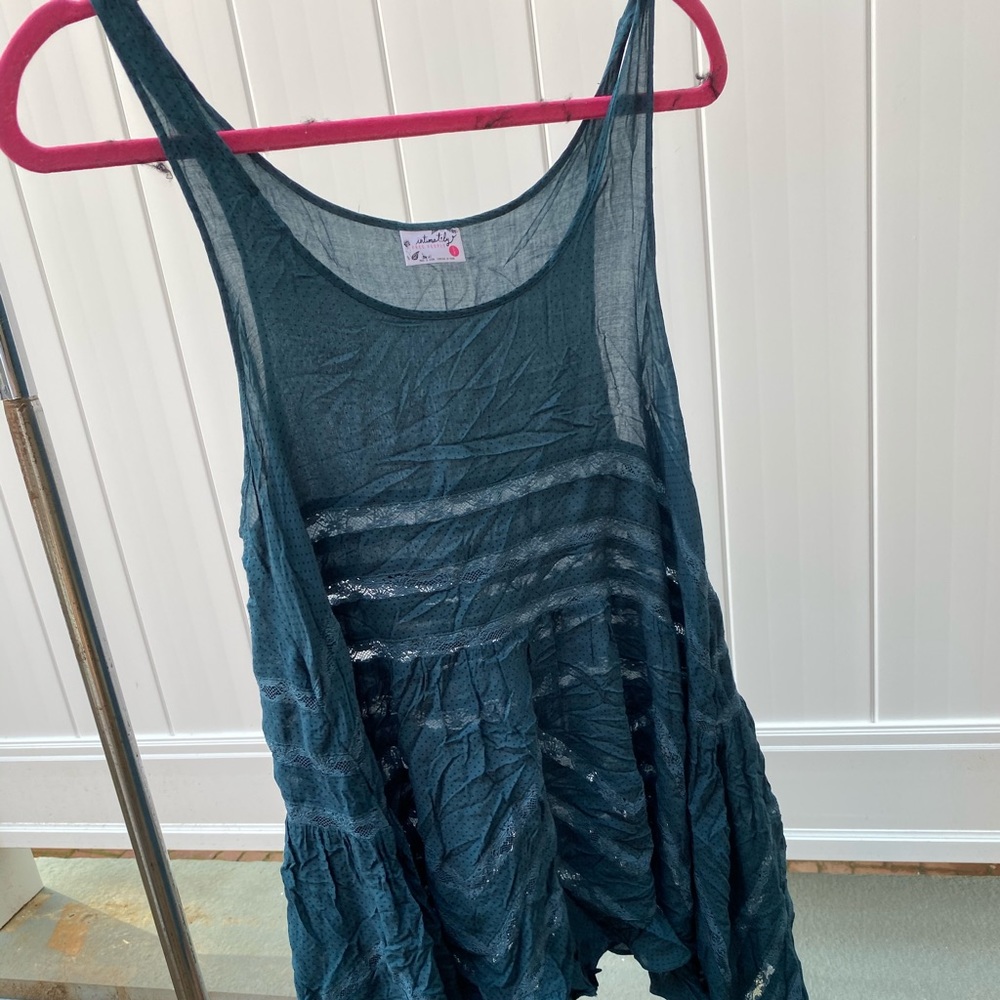 Free People Intimates Green Tunic